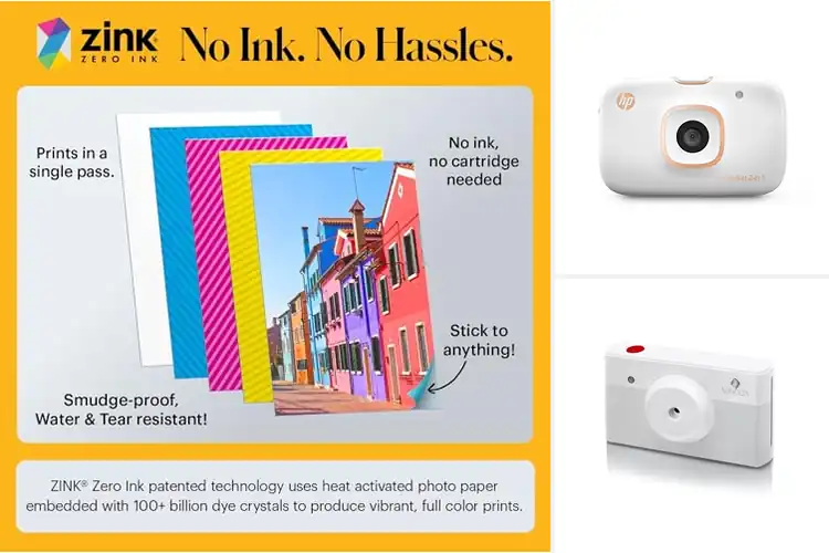 Detailed view of Best 2 In 1 Instant Camera Printers
