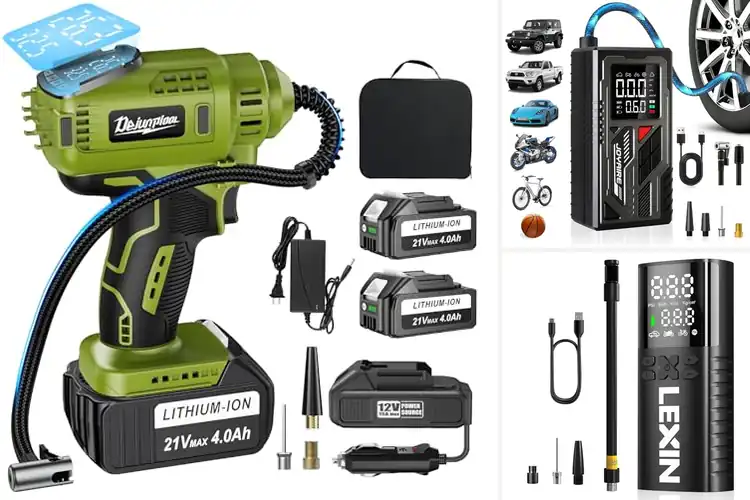 Detailed view of Best 4000mAh Battery Tire Pumps