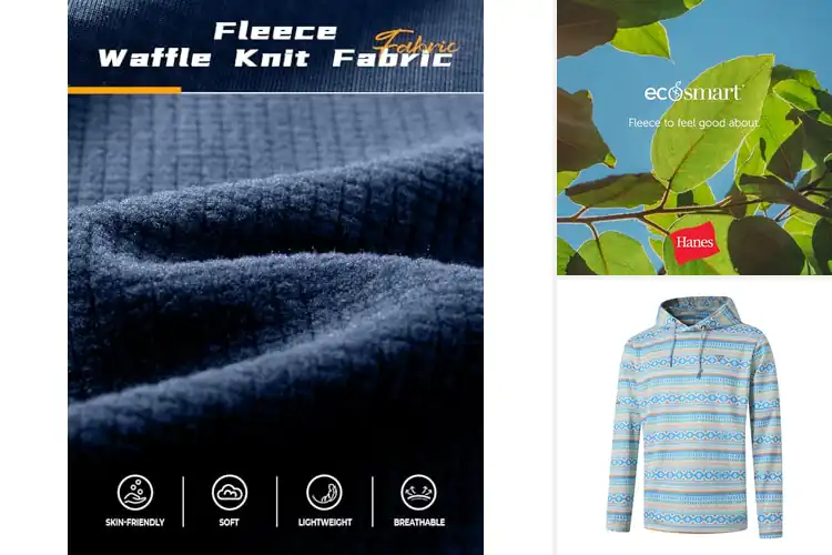 Detailed view of Best Athletic Hooded Pullovers: Durable Lightweight Comfort