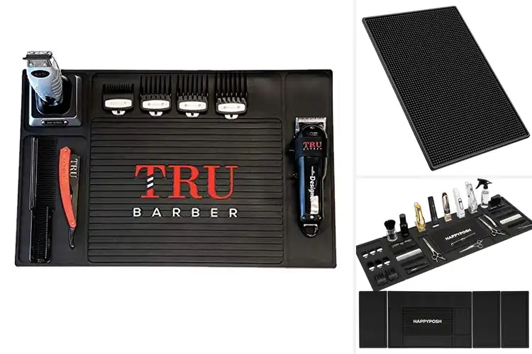 Detailed view of Best Barbershop Station Mats