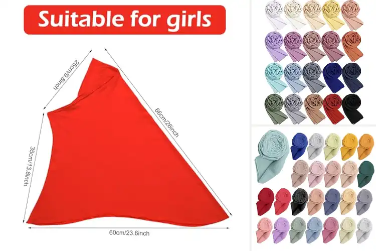 Detailed view of Best Color Variety Hijab For Girls: 10 Stylish & Comfy Picks
