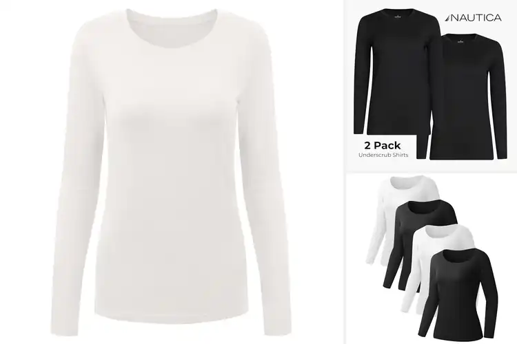 Detailed view of Best Comfortable Scrub Undershirts