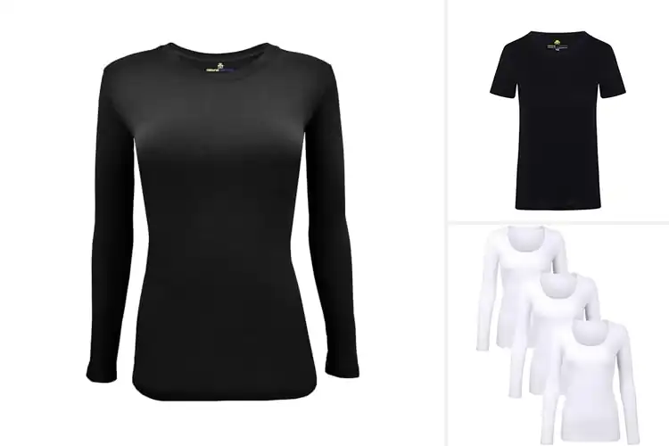 Detailed view of Best Cotton Blend Scrub Undershirt: Ultimate Comfort & Fit