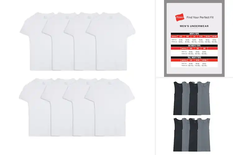 Detailed view of Best Cotton Blend Undershirts