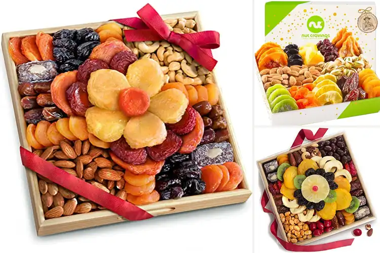 Detailed view of Best Dried Fruit And Nuts Gift Tray