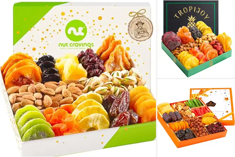 Detailed view of Best Dried Fruit Nut Gift Box