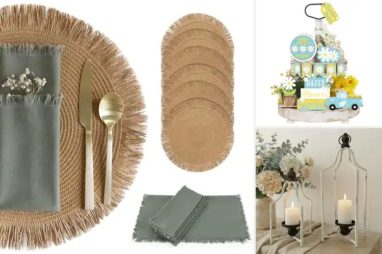 Detailed view of Best Festive Table Decor Set