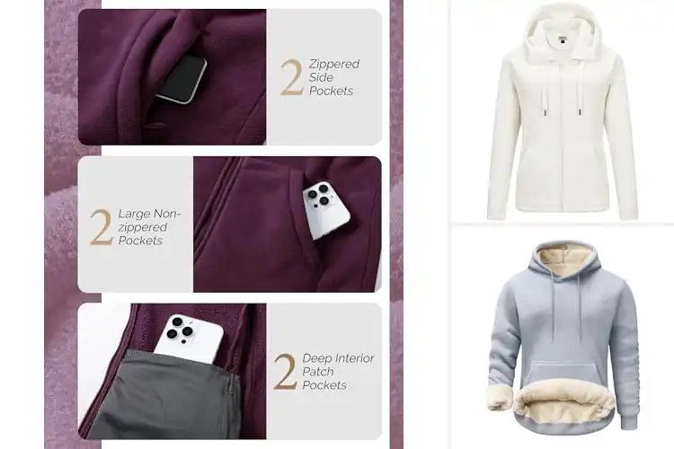 Detailed view of Best Fleece Sweatshirt For Outdoor