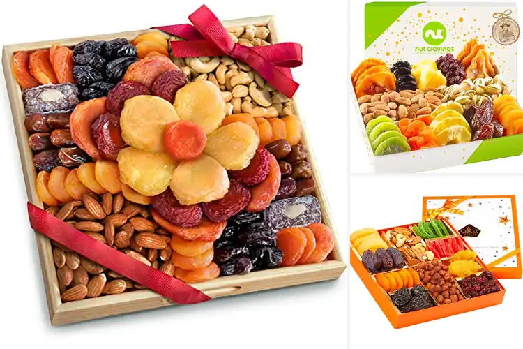 Detailed view of Best Gift Dried Fruit And Nut Basket