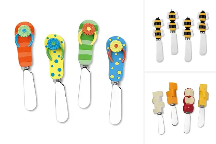 Detailed view of Best Hand Painted Butter Spreaders