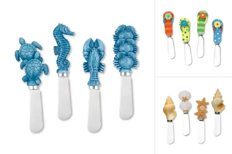 Detailed view of Best Hand-Painted Cheese Spatulas