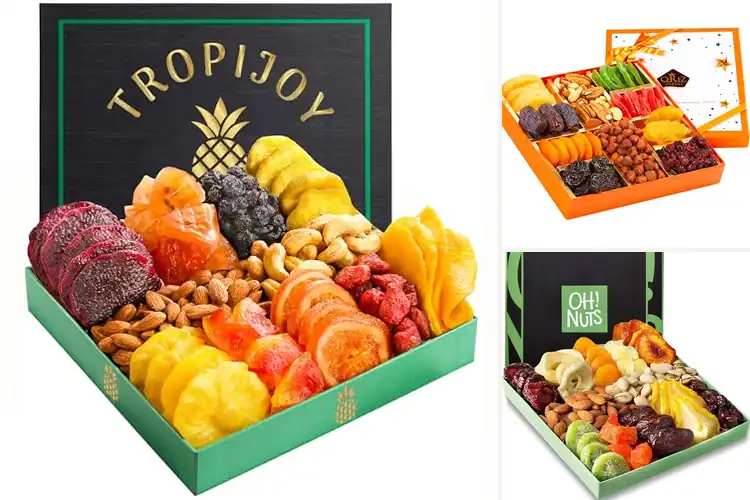 Detailed view of Best Healthy Dried Fruit Nuts Gift Box
