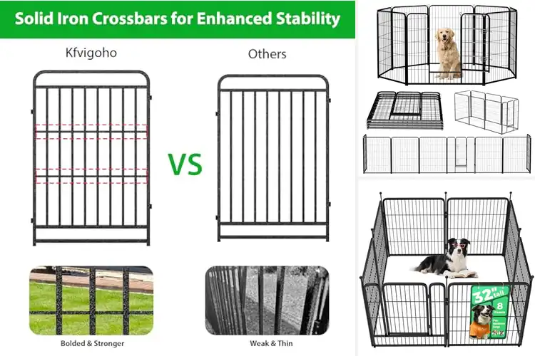 Detailed view of Best Heavy Duty Dog Playpen Panels