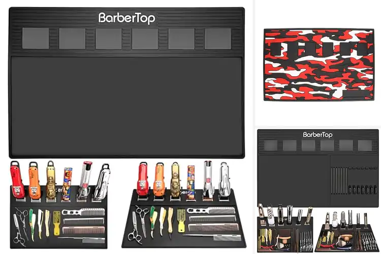 Detailed view of Best Large Barber Mat 19.3×12.6