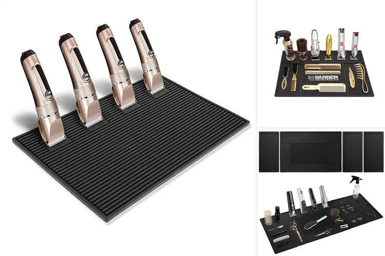 Detailed view of Best Large Barber Mat 19 Inch