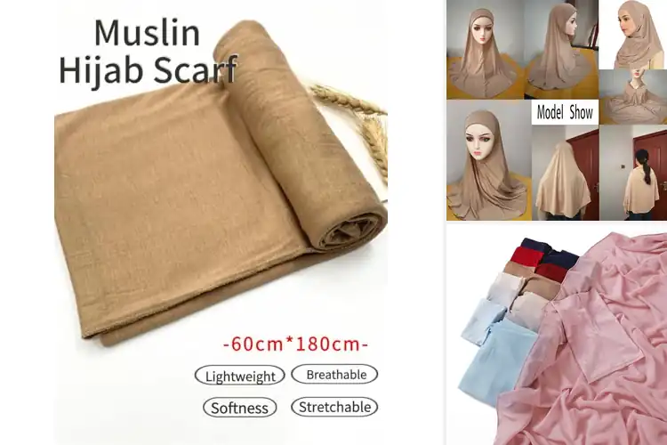 Detailed view of Best Lightweight Polyester Hijabs