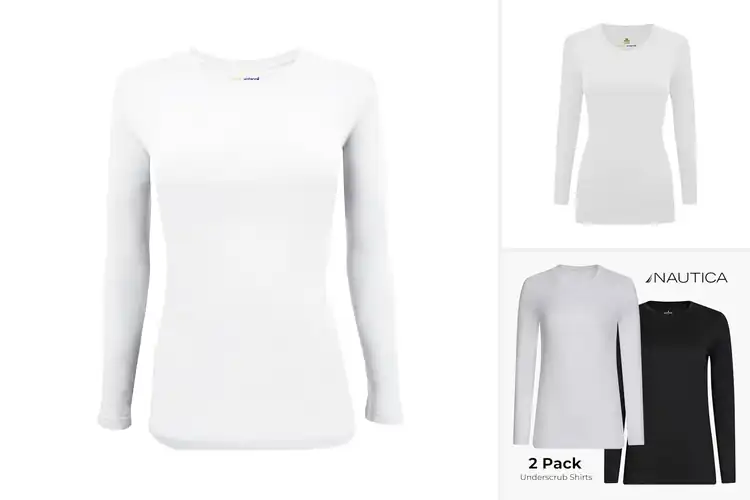 Detailed view of Best Long Sleeve Undershirts For Medical Uniforms