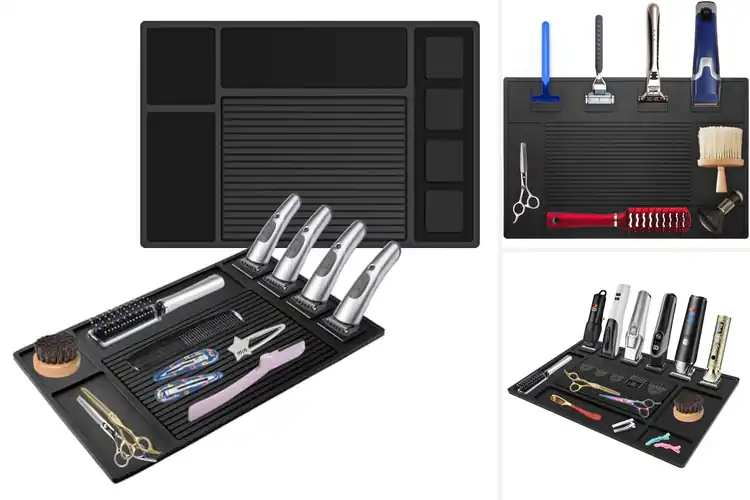 Detailed view of Best Magnetic Barber Mats