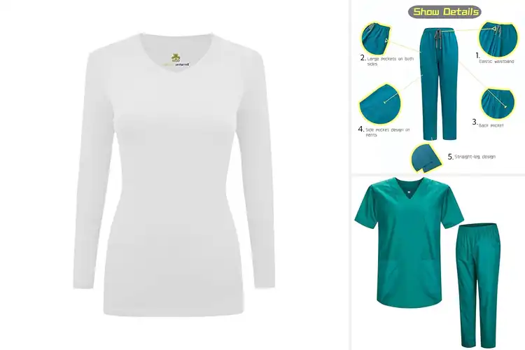 Detailed view of Best Medical Uniform Layers For Durability