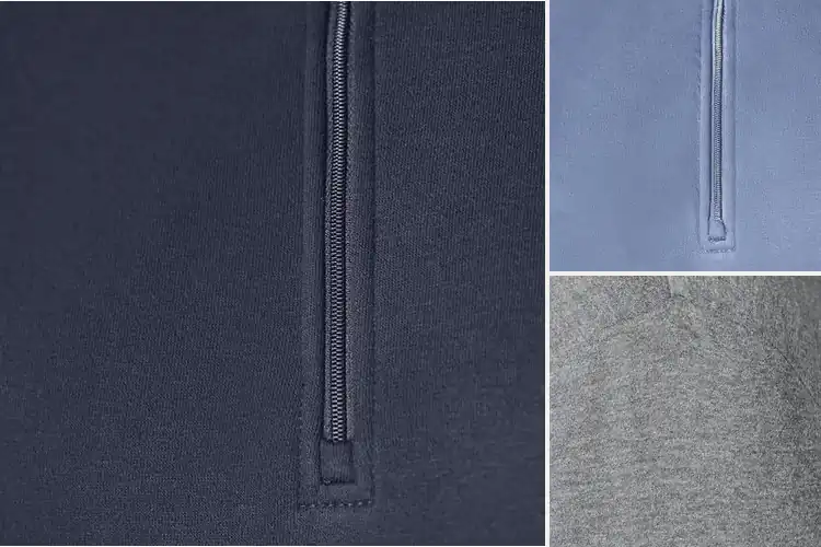 Detailed view of Best Men’S Pullover Quarter Zip Sweatshirts