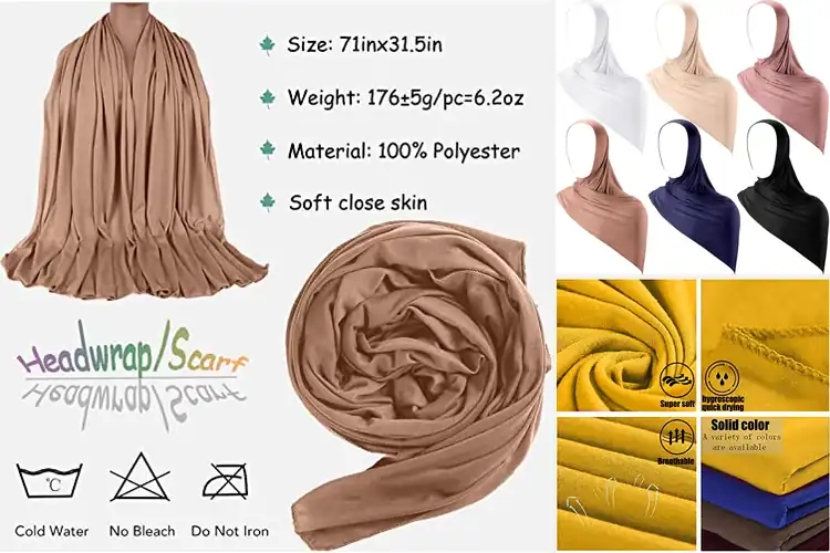 Detailed view of Best Multi-Color Hijabs