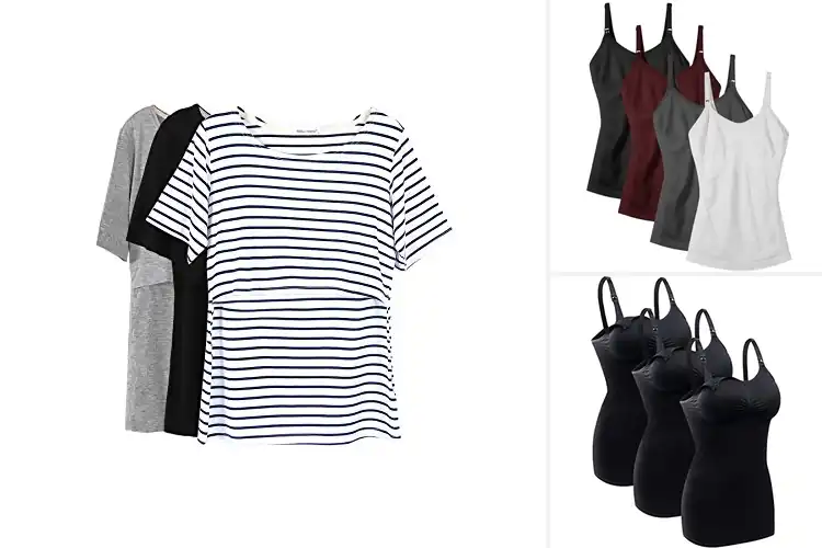 Detailed view of Best Nursing Tops: Effortless Style & Easy Feeding
