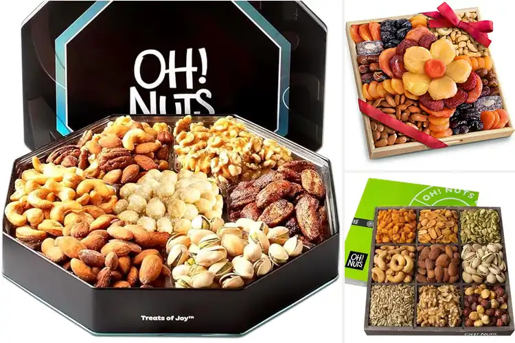 Detailed view of Best Nuts Gift Baskets