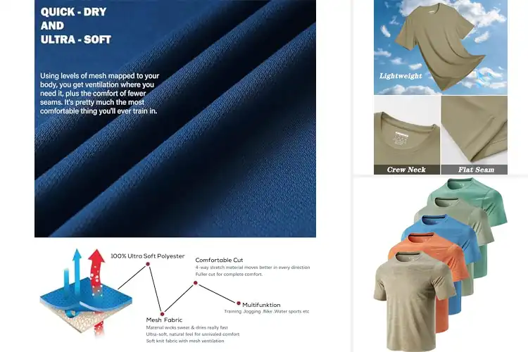 Detailed view of Best Outdoor Athletic Shirts