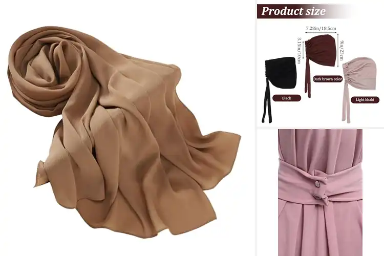 Detailed view of Best Polyester Comfort Hijabs