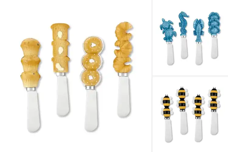 Detailed view of Best Resin Handle Butter Knives