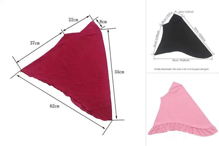 Detailed view of Best Solid Color Hijabs For Girls