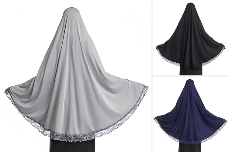 Detailed view of Best Solid Color Lace Hijab: 10 Elegant & Versatile Styles