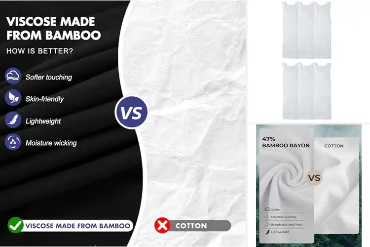 Detailed view of Best Stretch Fabric Undershirts