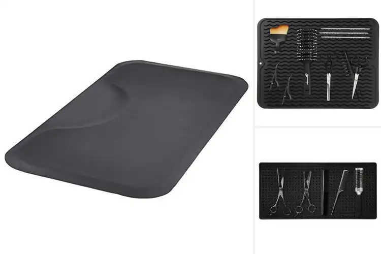Detailed view of Best Waterproof Barber Mats for a Clean, Durable Workspace