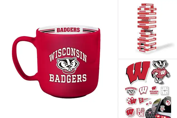 Detailed view of Best Wisconsin Badgers Merchandise