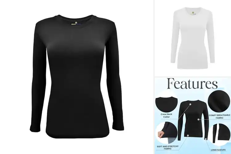 Detailed view of Best Women’s Medical Layering Shirts
