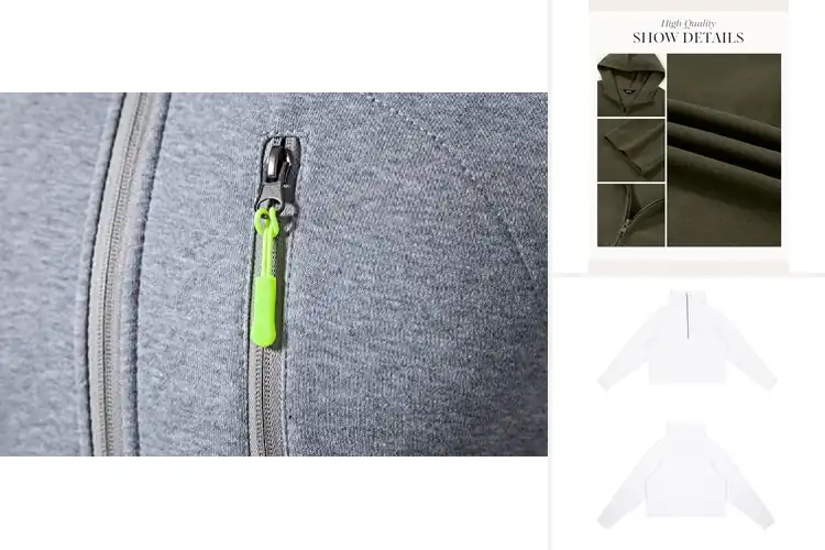 Detailed view of Best Zip Pocket Sweatshirts